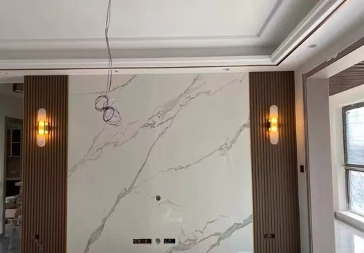 Elara - Lampada da parete contemporanea in marmo naturale