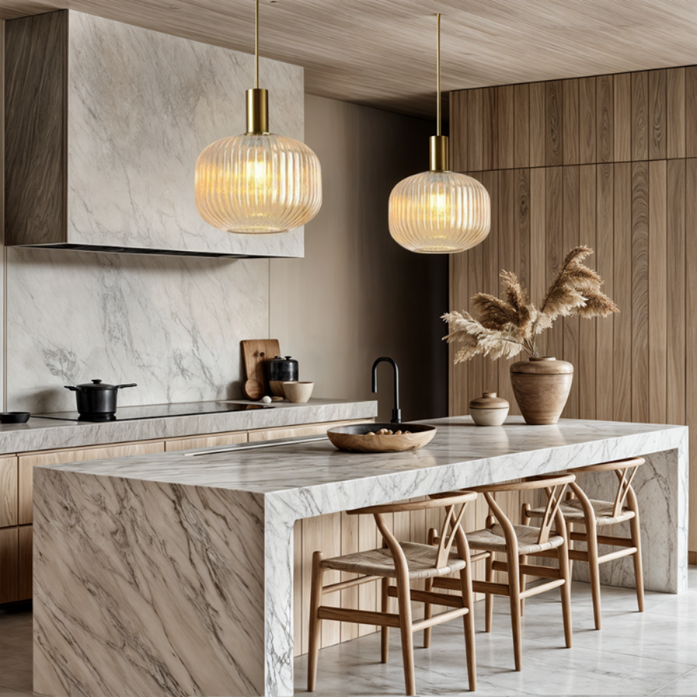 Lumira - Pendel af farvet glas til en stilfuld stemning