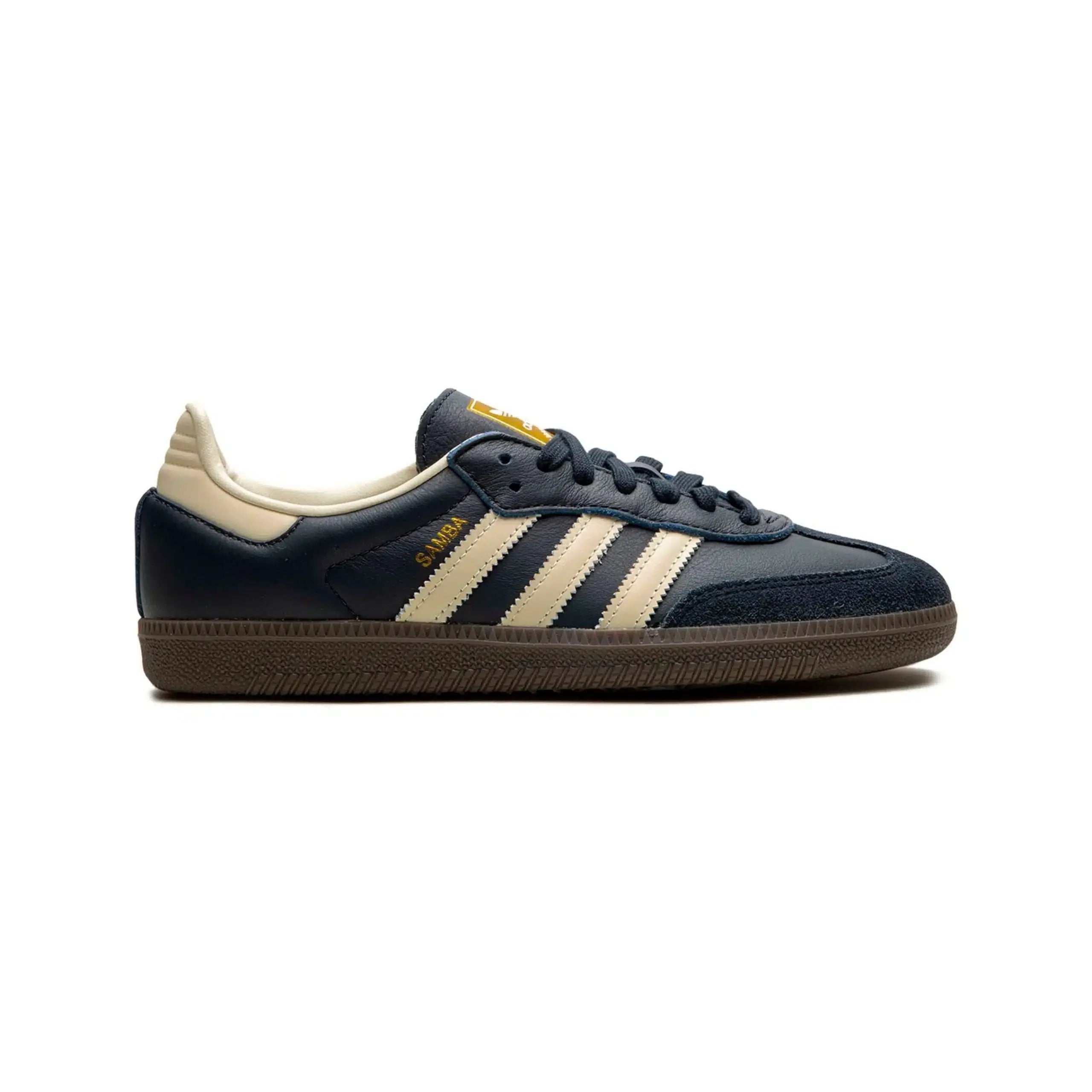 Adidas Samba Low marineblauw en vintage beige