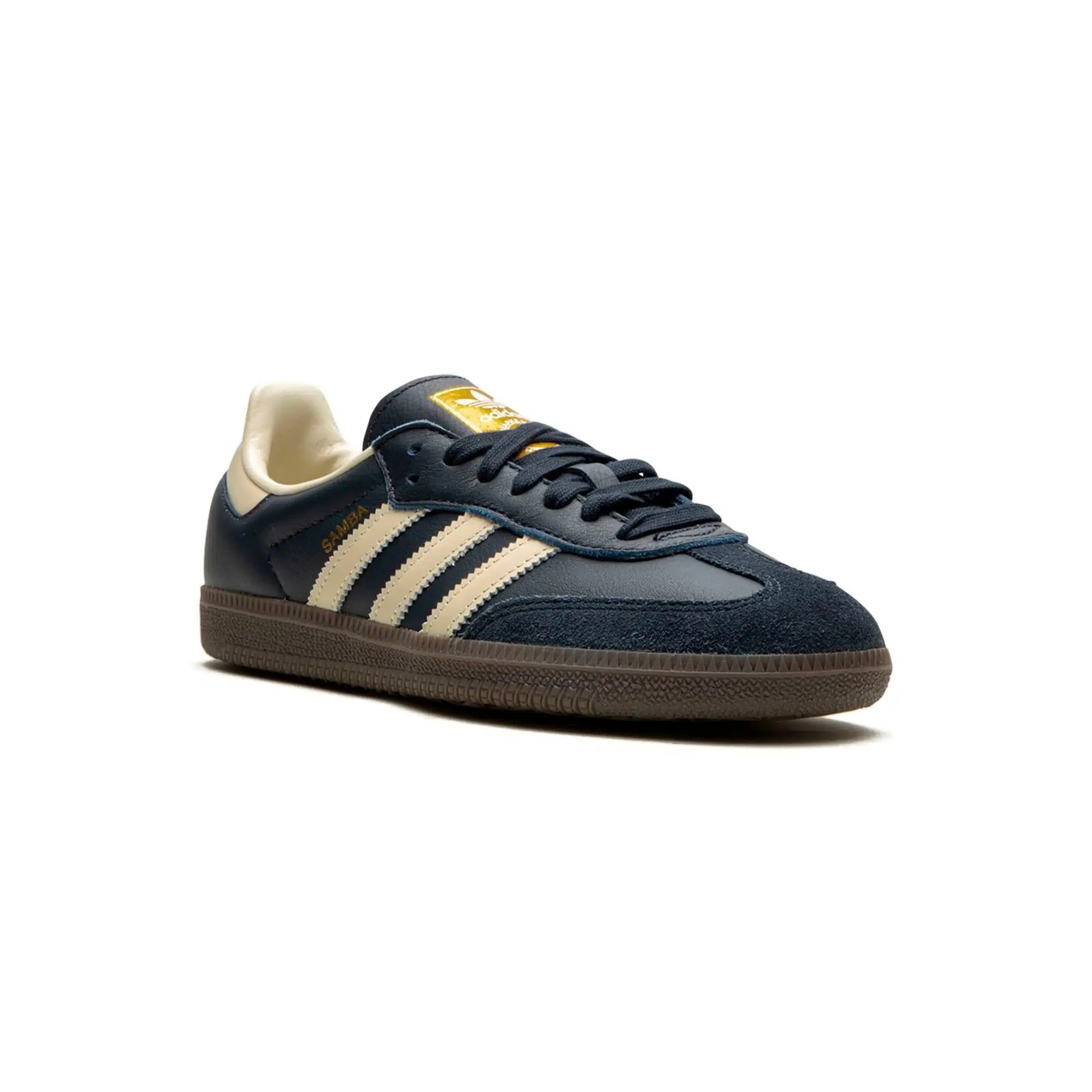 Adidas Samba Low marineblauw en vintage beige