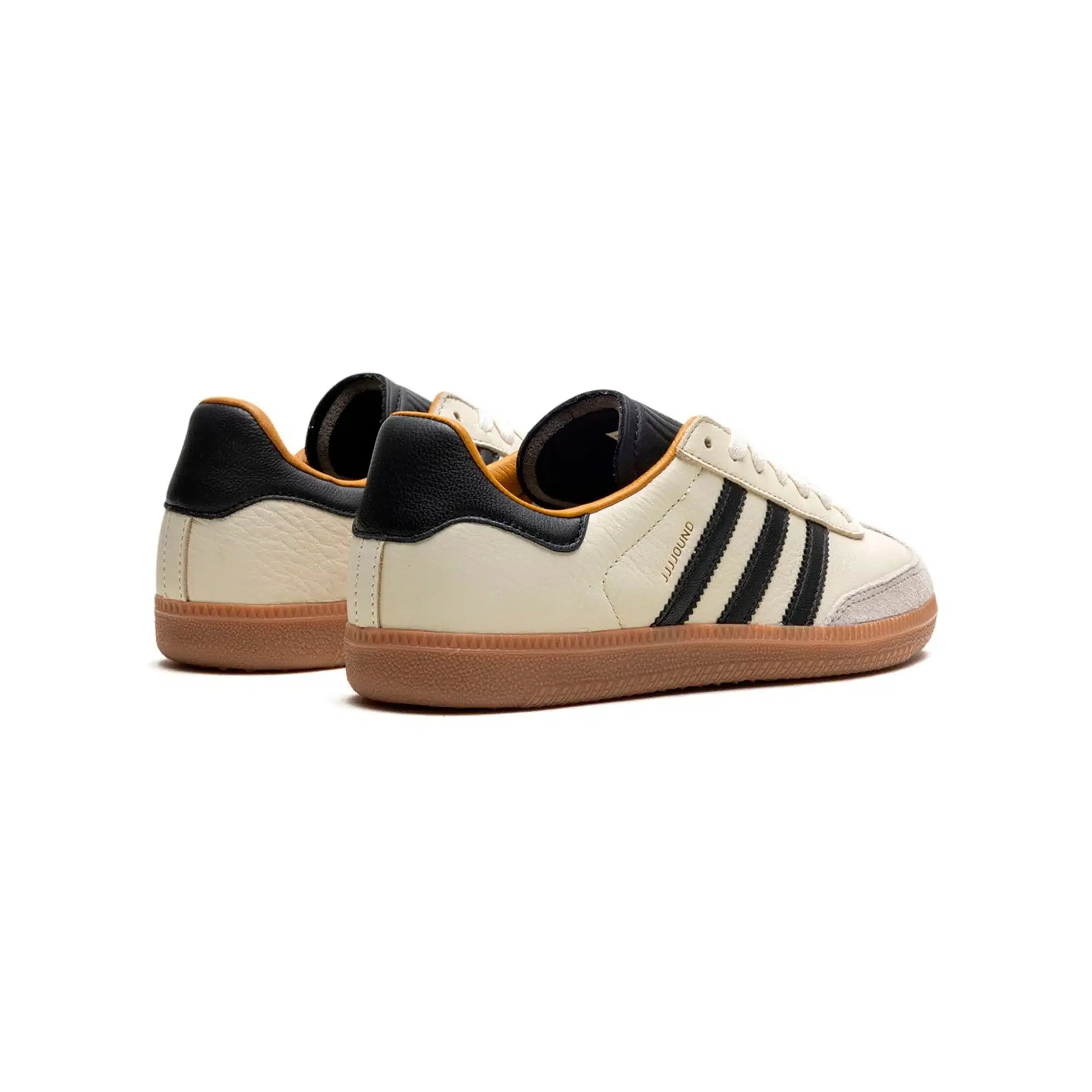 Adidas Samba JJJJound wit en zwart met bruine zool