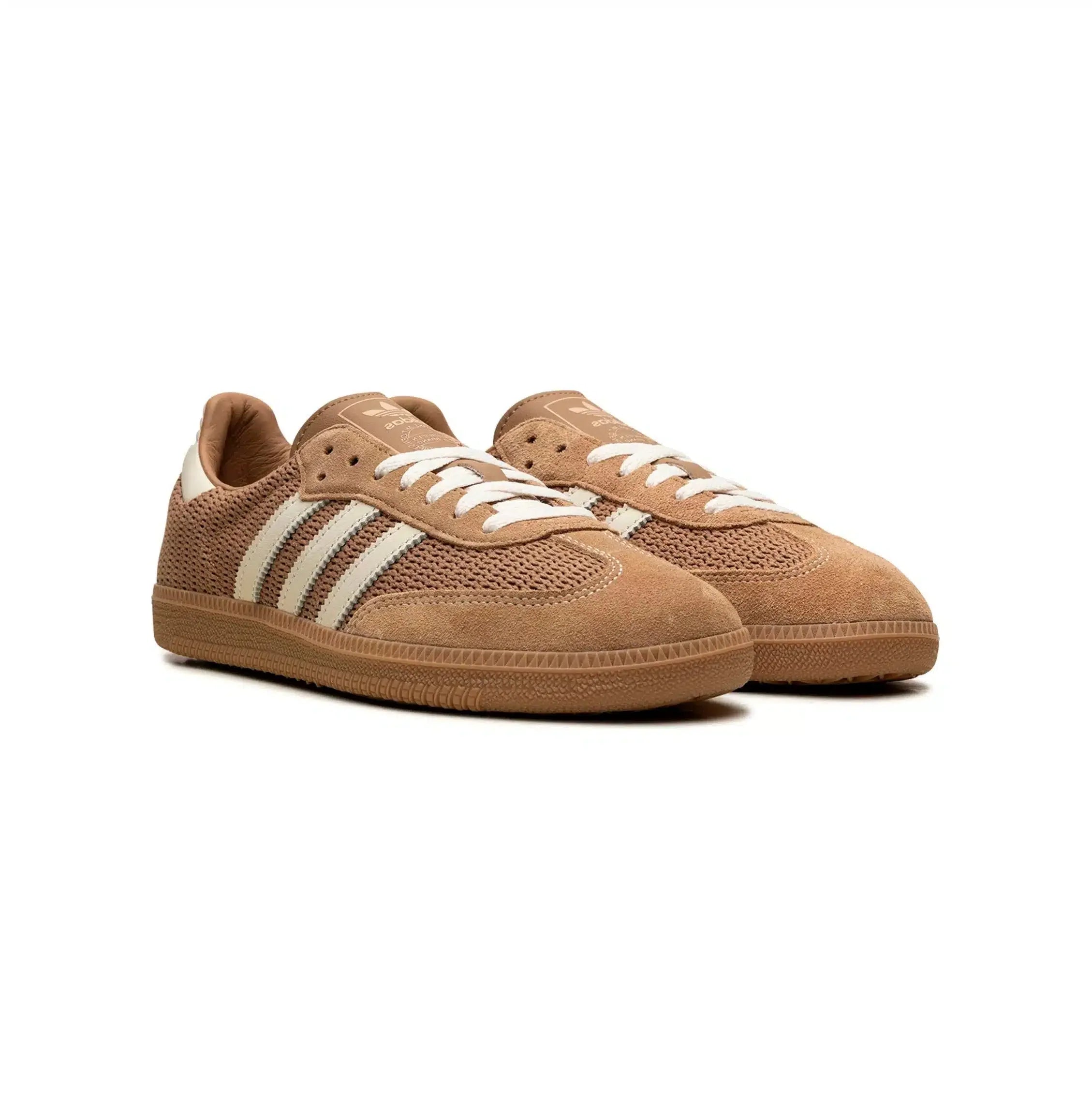 Adidas Samba Kartonbruin met vintage beige details