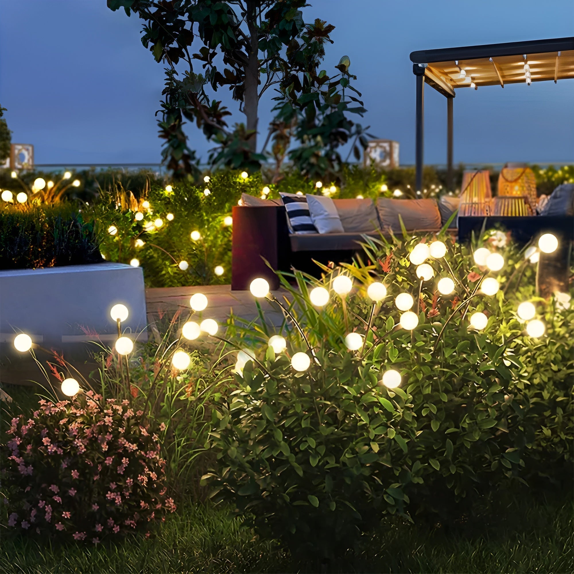 Aurora – Illuminazione solare a LED da giardino con un magico effetto lucciola