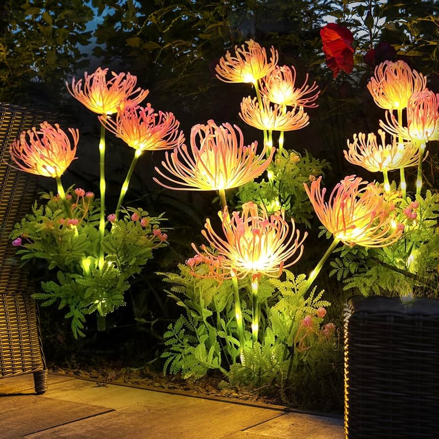Floriva – Magica lampada solare da esterno con fiori fiabeschi