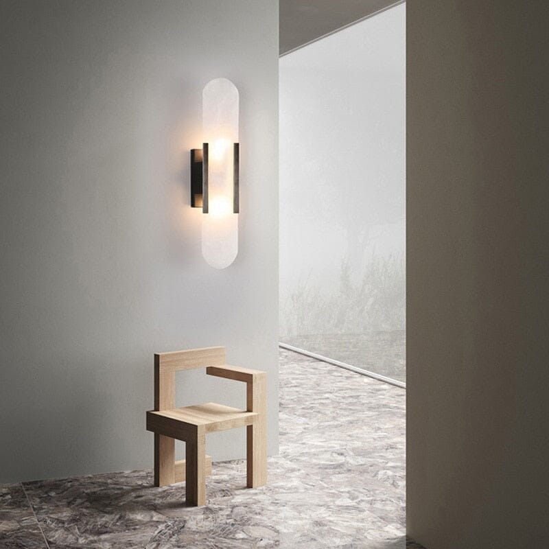 Elara - Lampada da parete contemporanea in marmo naturale