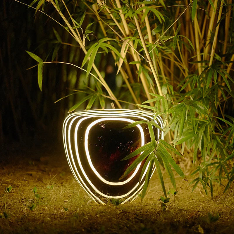 Lumistone - Moderne Solar Tuinlamp met Stoer Steendesign