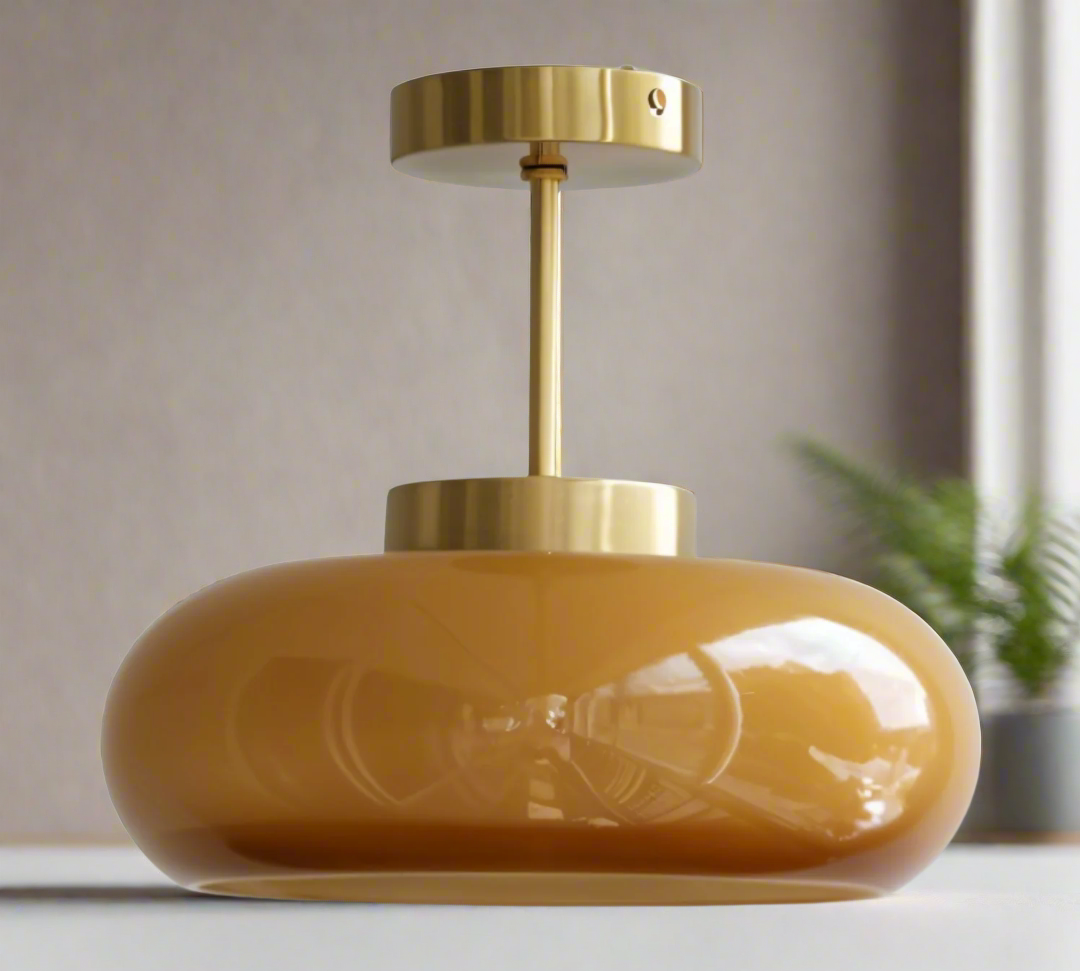 Lymia - Retro gele plafondlamp voor een design touch