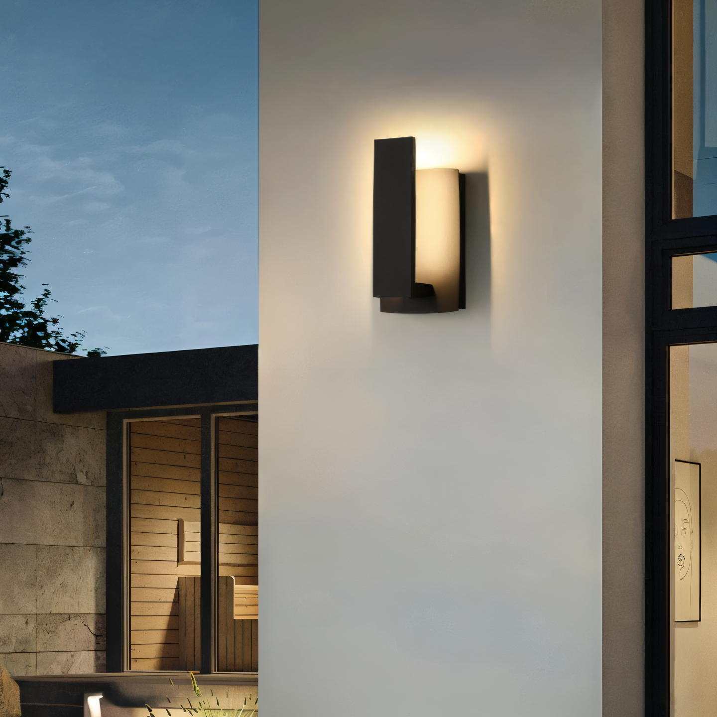 Lumivo – Minimalistinen alumiininen ulkovalaisin moderneille julkisivuille