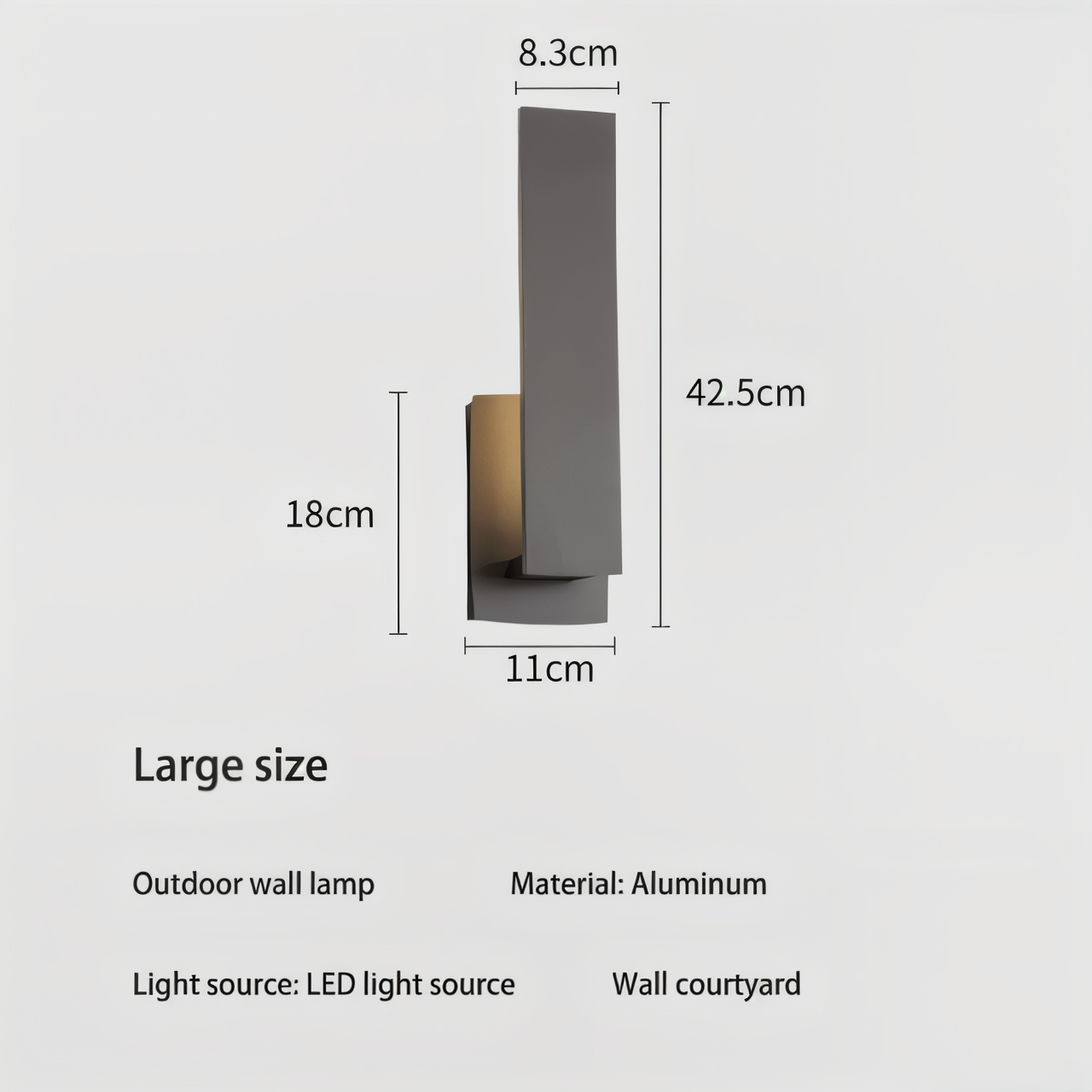 Lumivo – Minimalistinen alumiininen ulkovalaisin moderneille julkisivuille