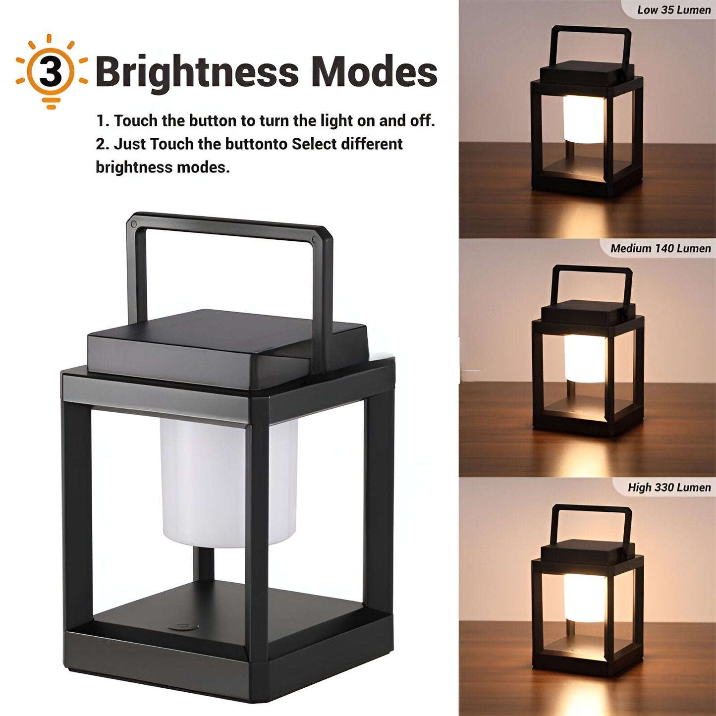 Solnova – Draagbare tuinlamp op zonne-energie en USB