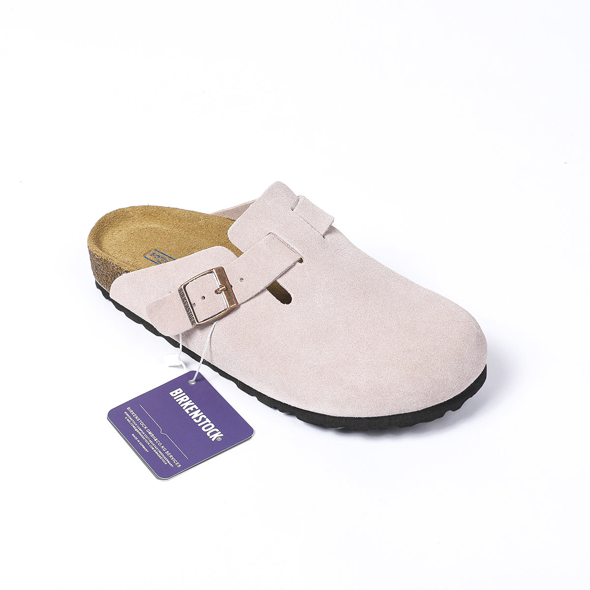 Sabot Birkenstock Boston Classic e rosa scuro