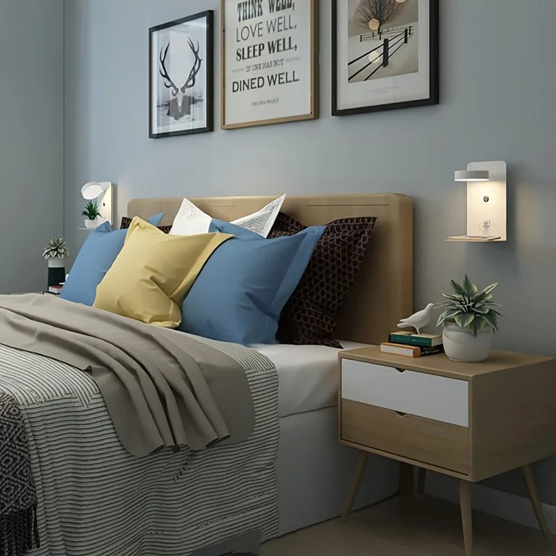Lunaris – Stijlvolle wandlamp met USB-aansluiting