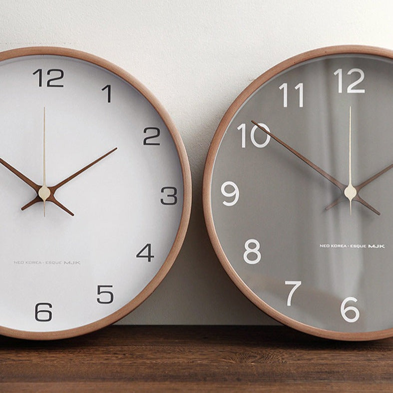 Marvia – Houten Wandklok met Stijlvolle Wanddecoratie