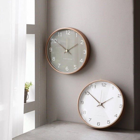 Marvia – Houten Wandklok met Stijlvolle Wanddecoratie