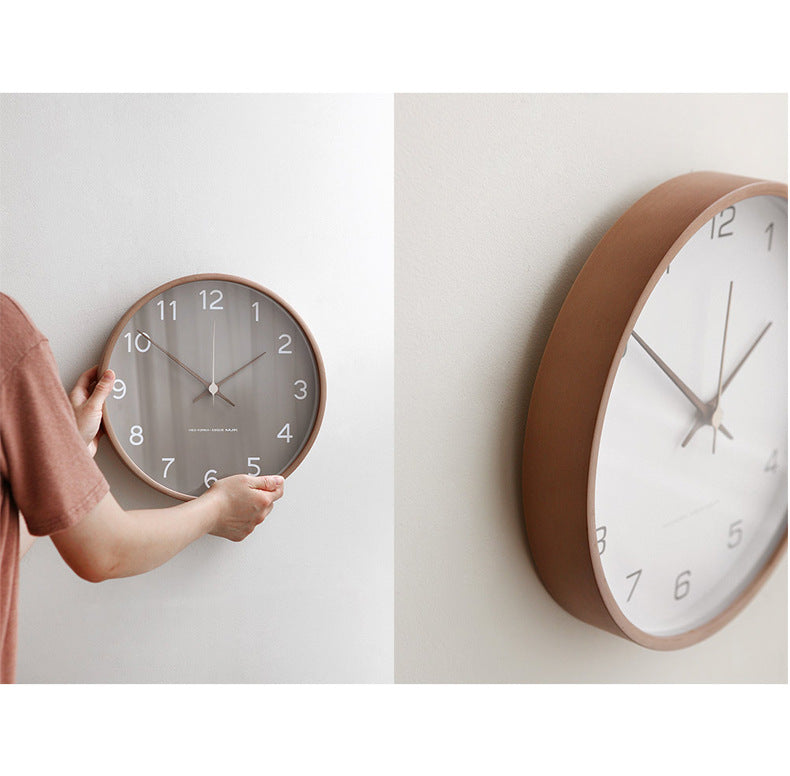 Marvia – Houten Wandklok met Stijlvolle Wanddecoratie