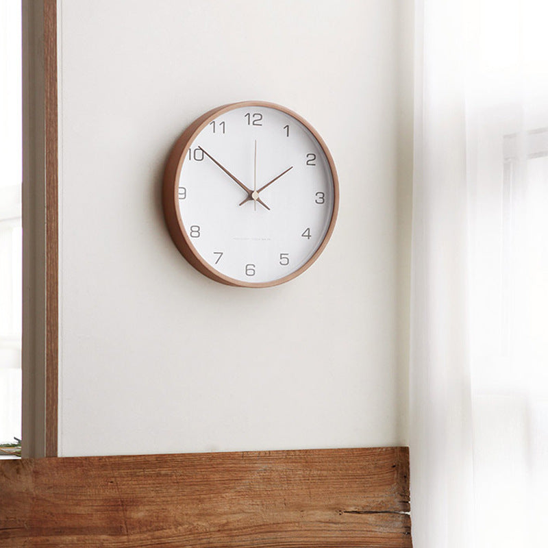 Marvia – Houten Wandklok met Stijlvolle Wanddecoratie