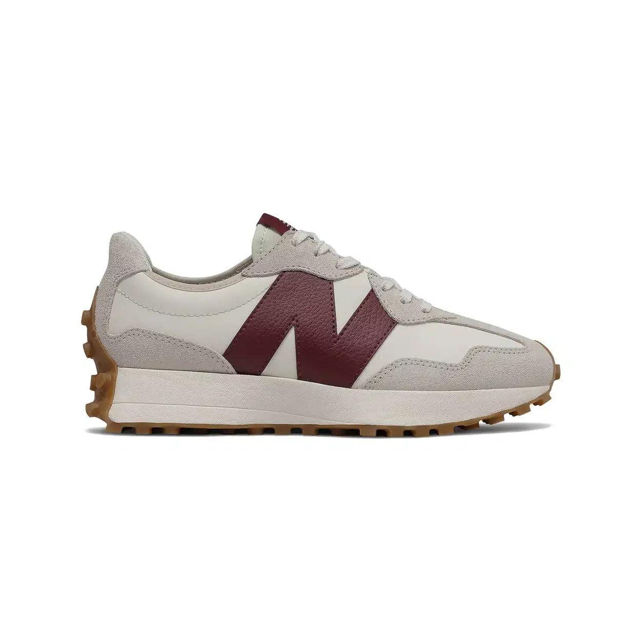 New Balance 327 herensneakers – Retro wit en bordeauxrood