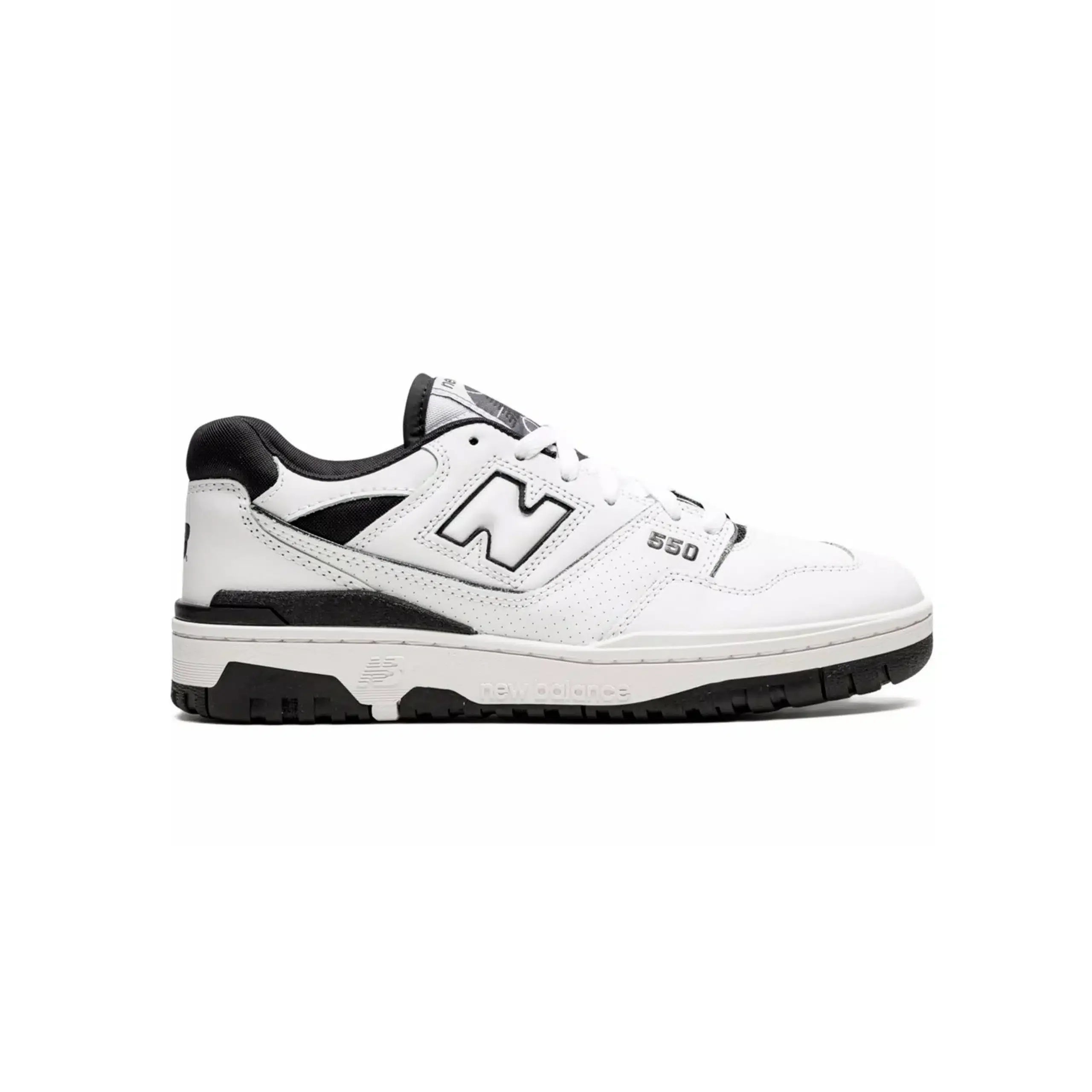 New Balance 550 Retro lage sneakers voor heren, wit met zwarte accenten
