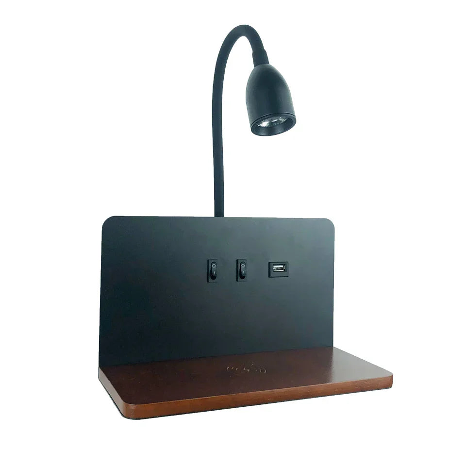 "NOVA wandlamp LED met USB oplaadfunctie voor binnen en buiten, modern design"