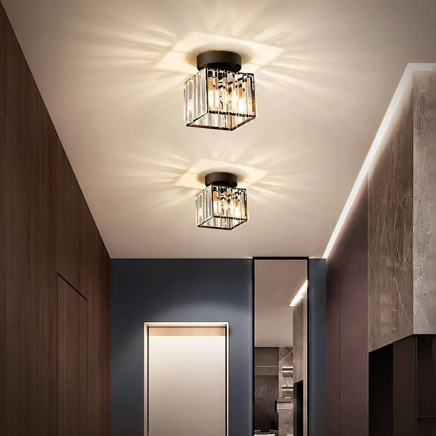 Nox – Zwarte moderne plafondlamp met strak design