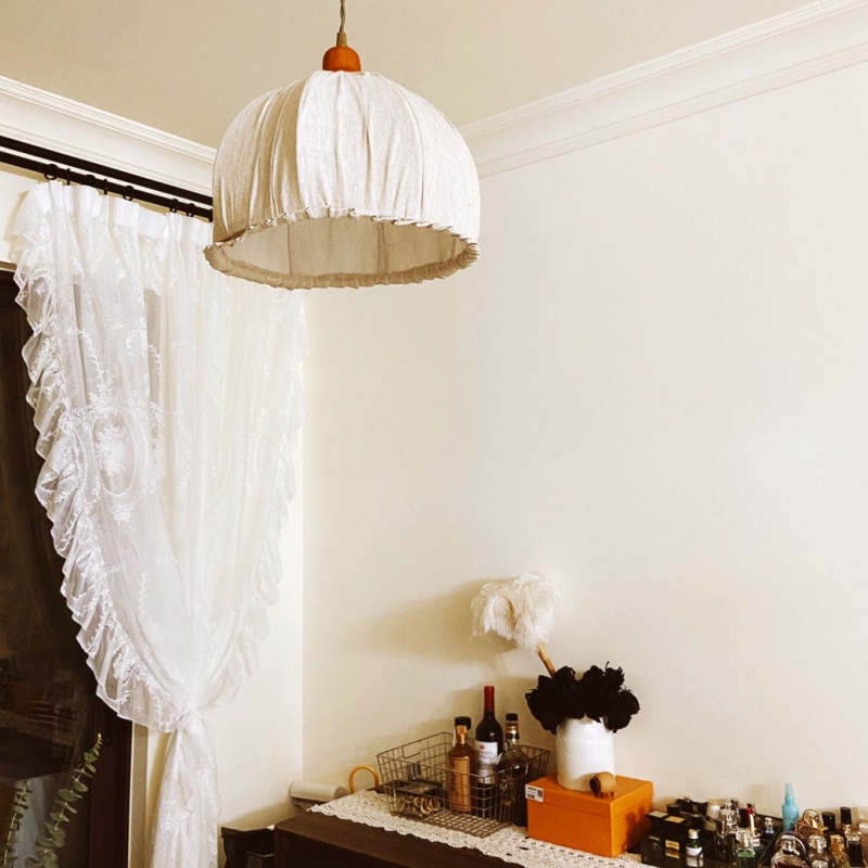 Ecolume - Lampada a sospensione a LED beige scandinava