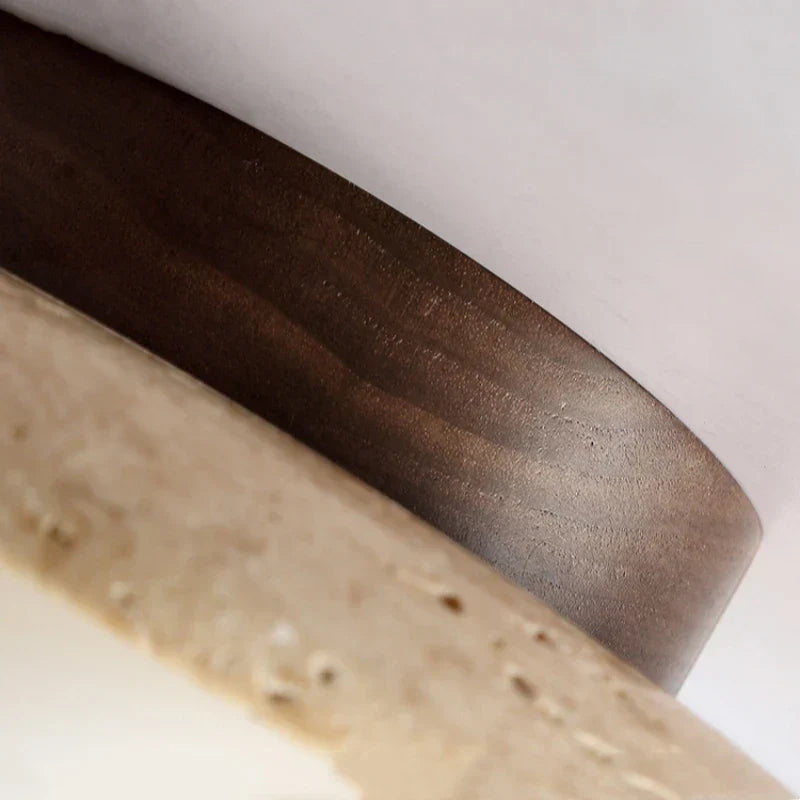 Éclatpierre - Luxe Lampadario Incassato in Travertino