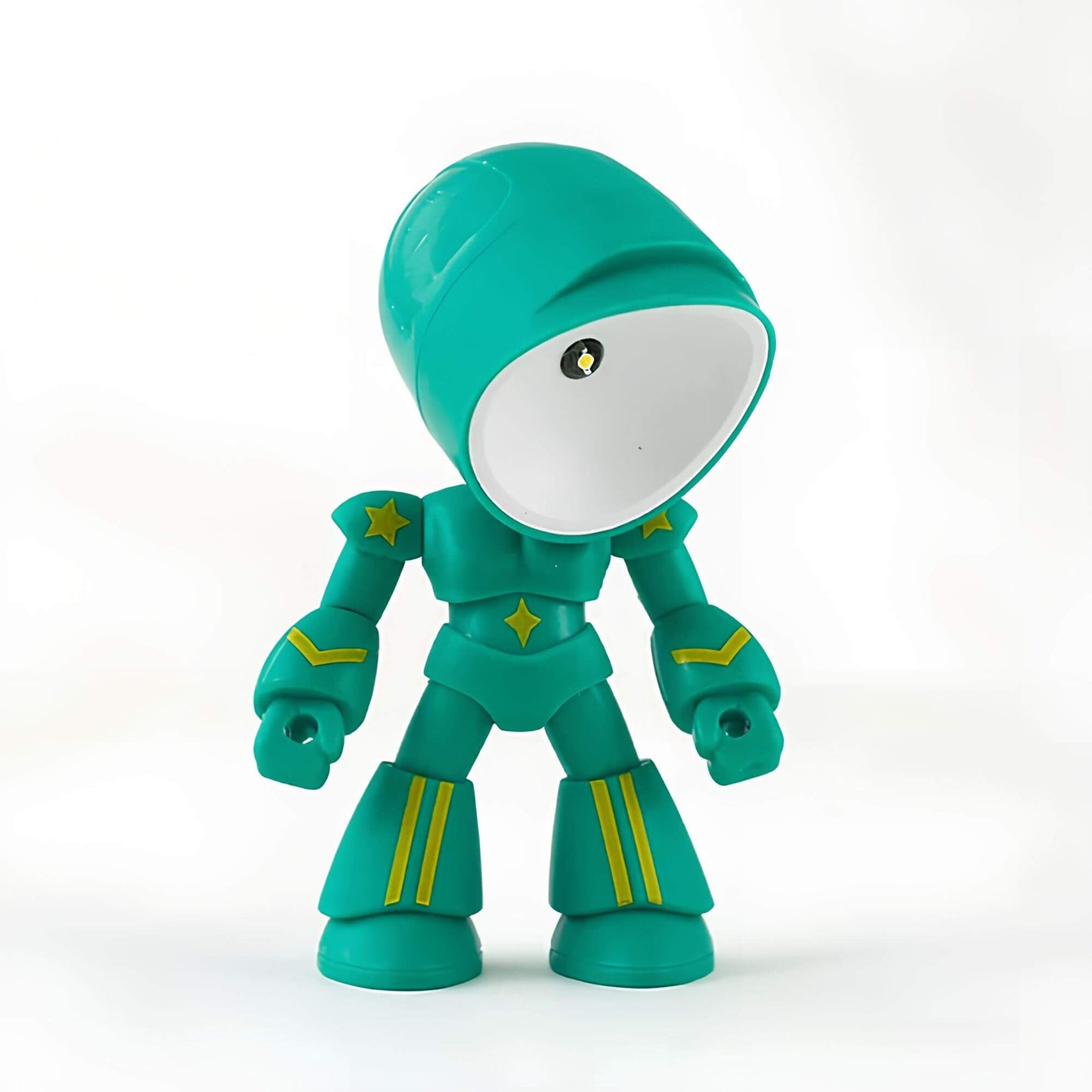 Roboglo – Lampada da tavolo a LED giocosa con design a forma di robot per bambini