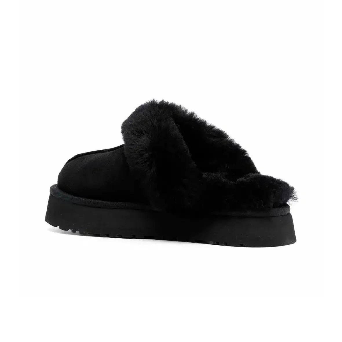 UGG Disquette Platform Slippers Zwart – Zacht en comfortabel met verhoogde zool