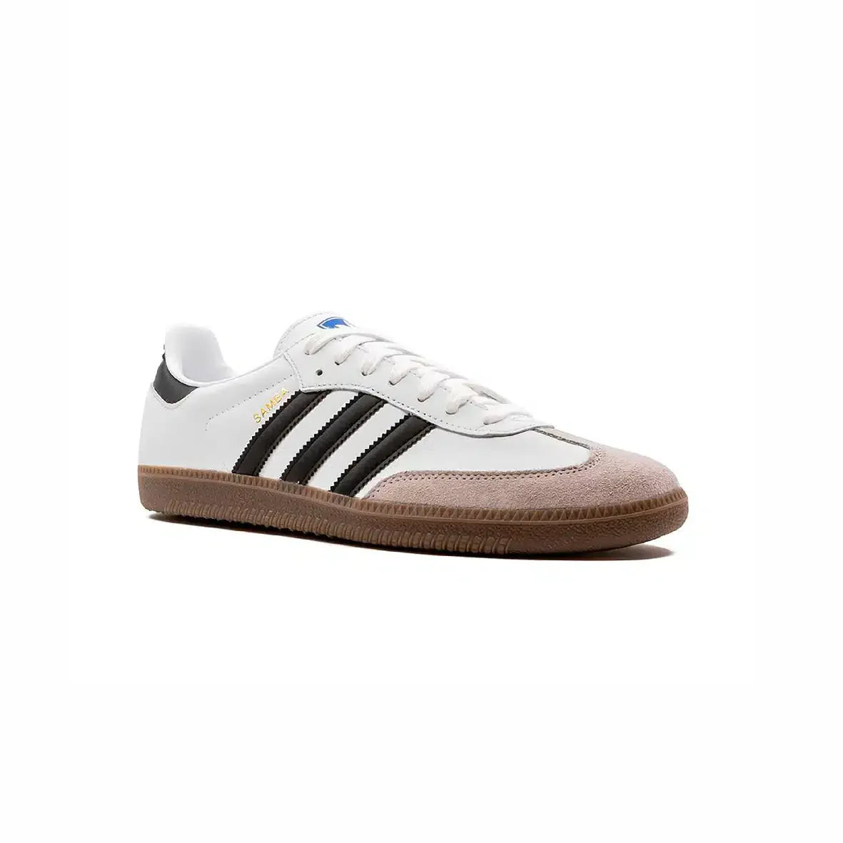 Adidas Samba Vegan Wit en Core Zwart met Graniet Details