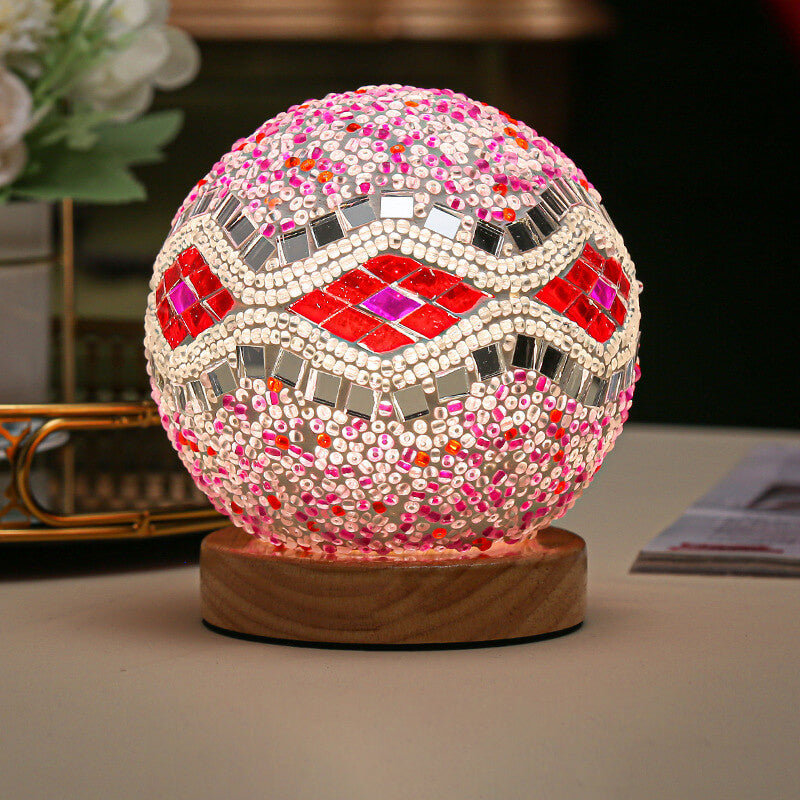Solara – Moderne Bohemian Tafellamp met USB Aansluiting