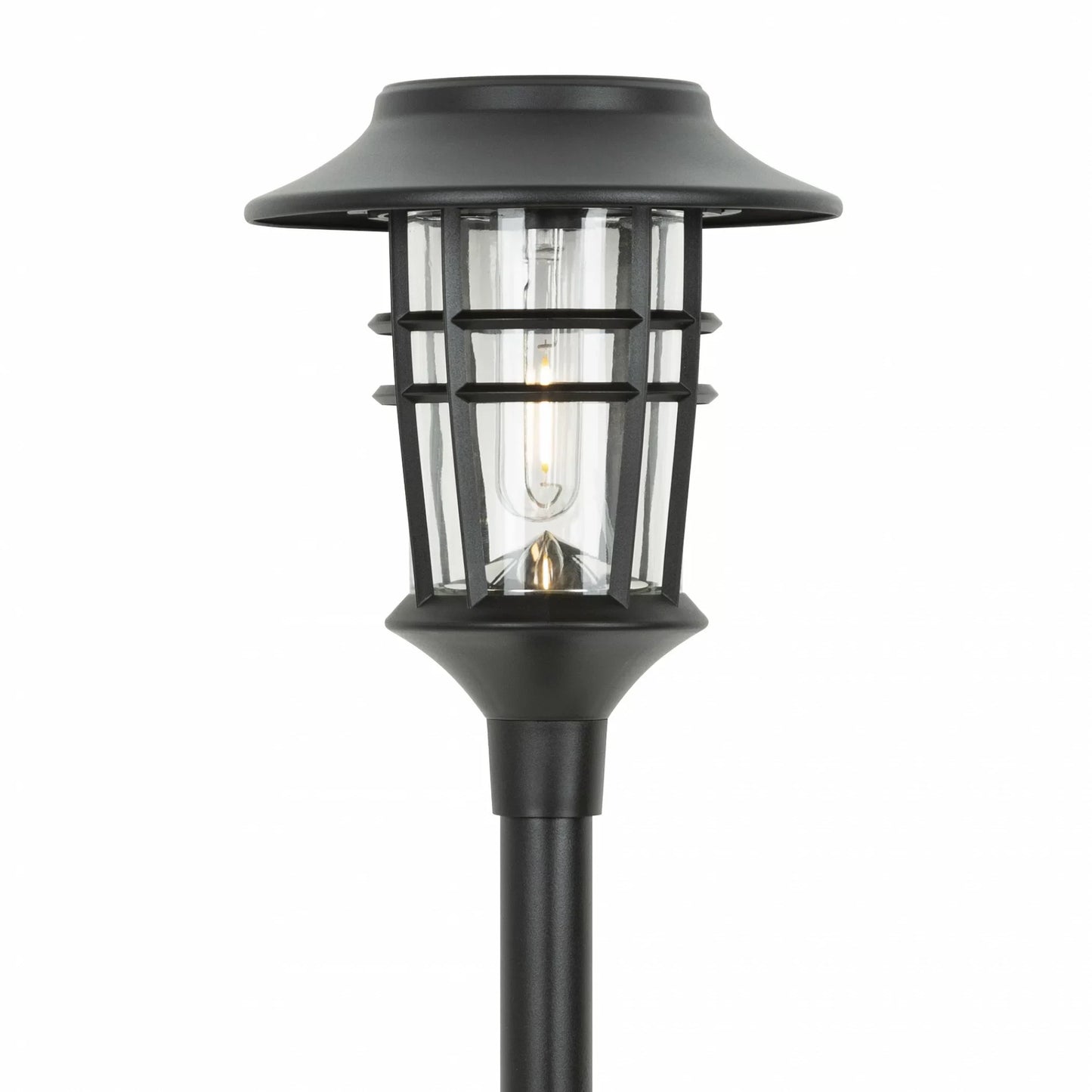 Solflare – Set van 6 sfeervolle solar buitenlampen met vlammeneffect