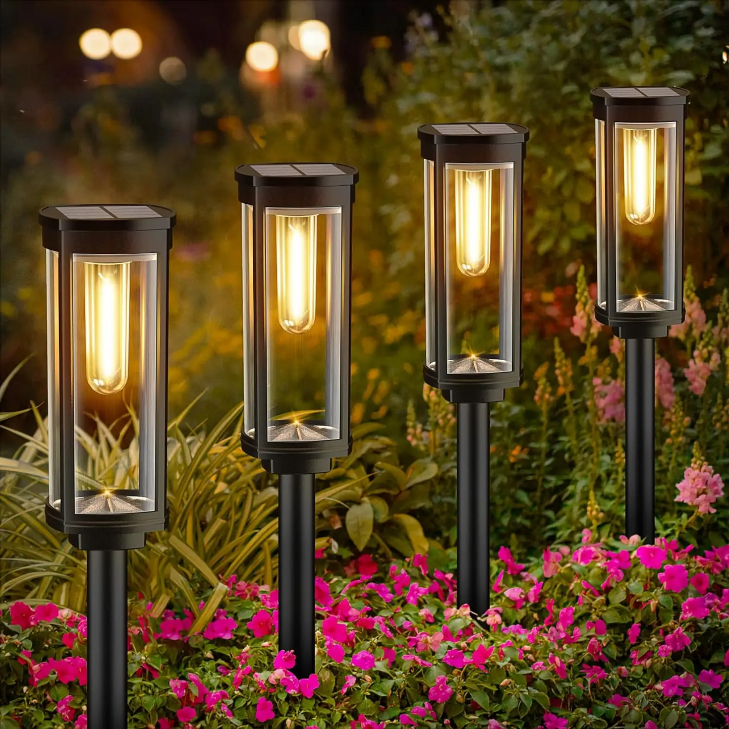 Solvena – Stijlvolle solar buitenlamp voor een warme sfeer