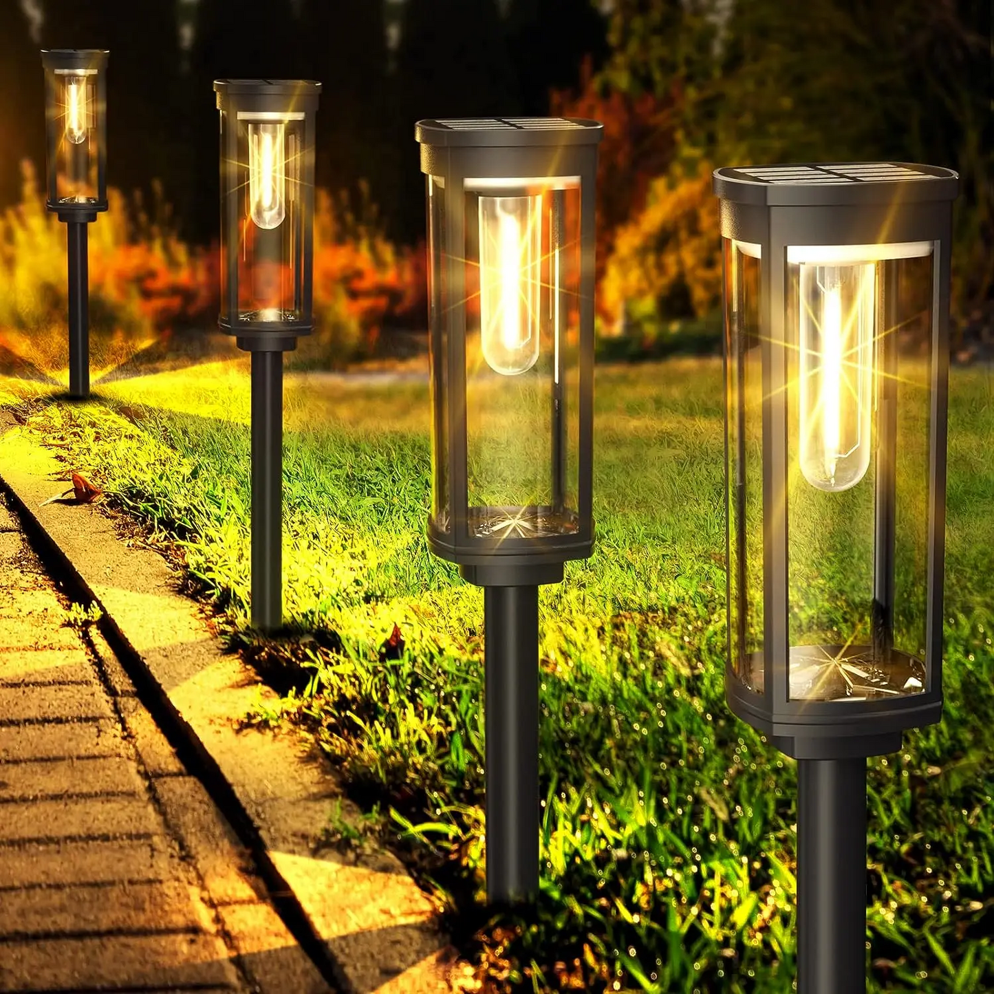 Solvena – Stijlvolle solar buitenlamp voor een warme sfeer