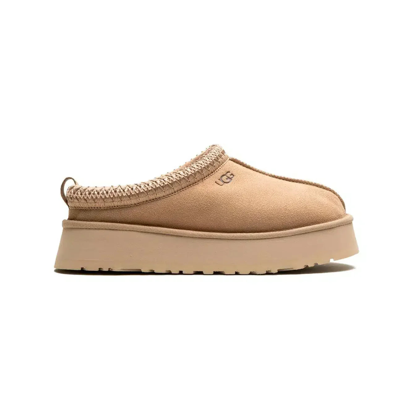 UGG Tazz Light Beige pantoffels – Elegant en comfortabel met verhoogde zool