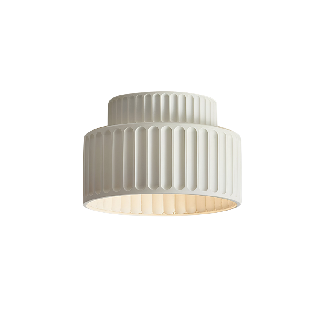 Lumora – Gele retro plafondlamp met moderne touch