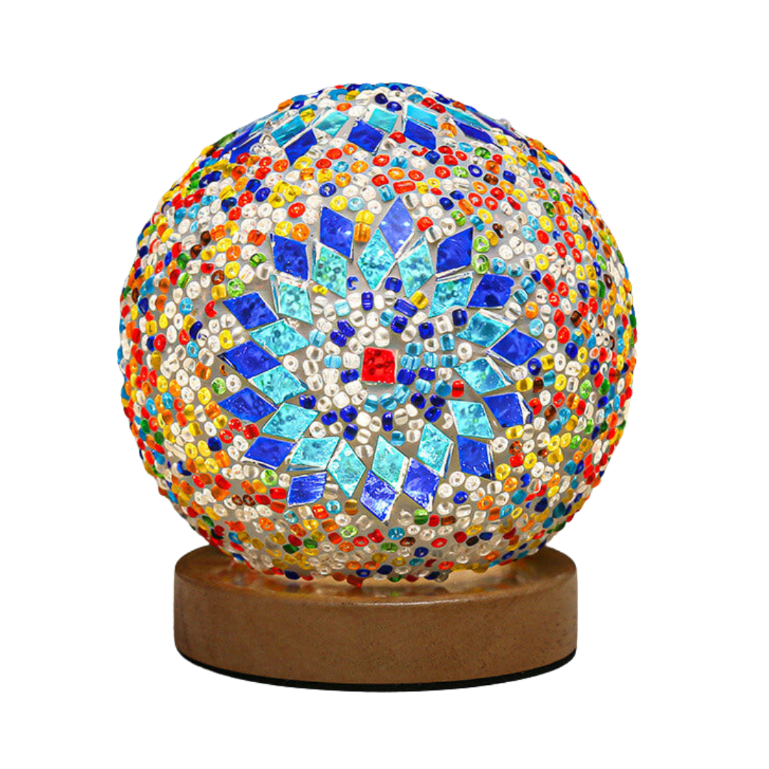 Solara – Lampada da tavolo bohemien moderna con connessione USB