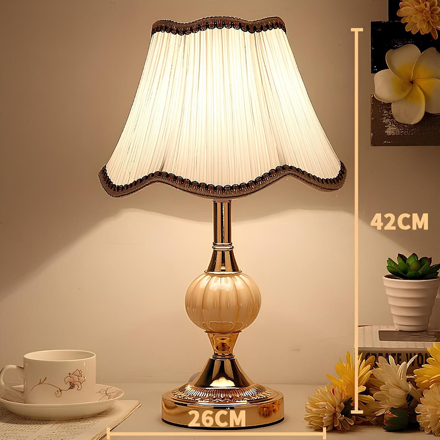 Velora – Vintage LED Tafellamp met Scandinavische Look