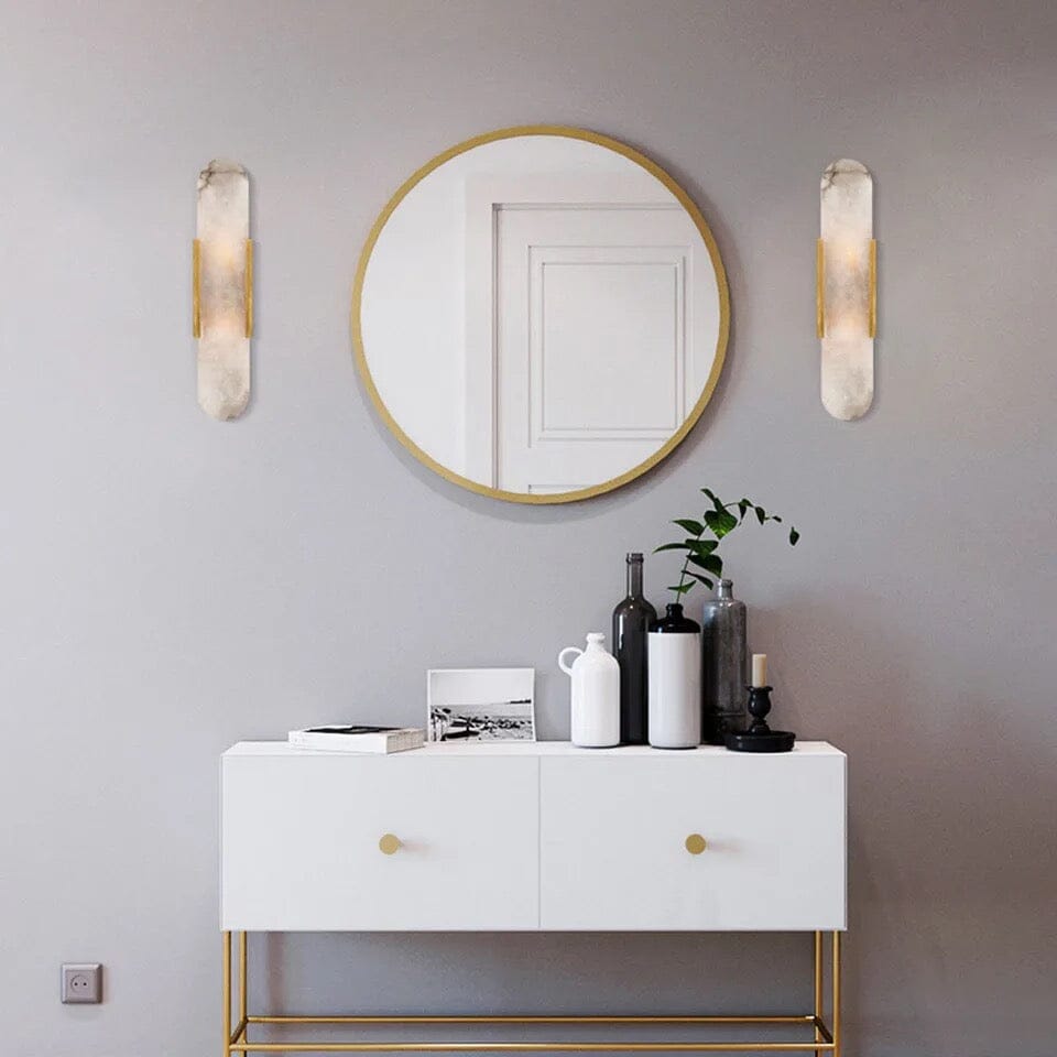 Elara - Lampada da parete contemporanea in marmo naturale