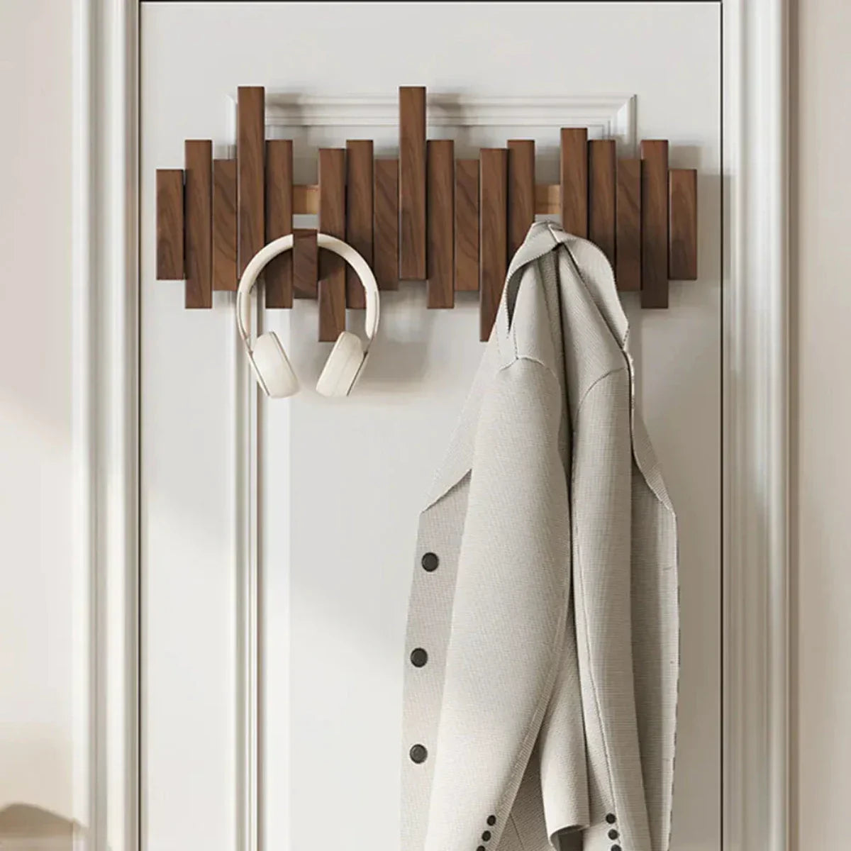 Woodharmonie – Houten Wandkapstok met Elegant Design