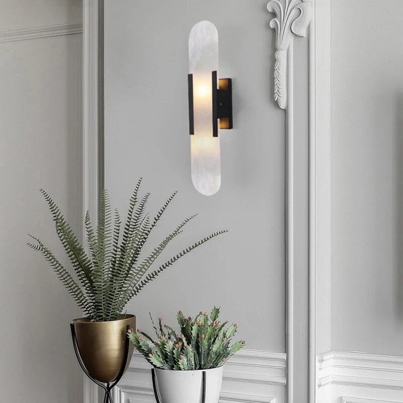 Elara - Lampada da parete contemporanea in marmo naturale