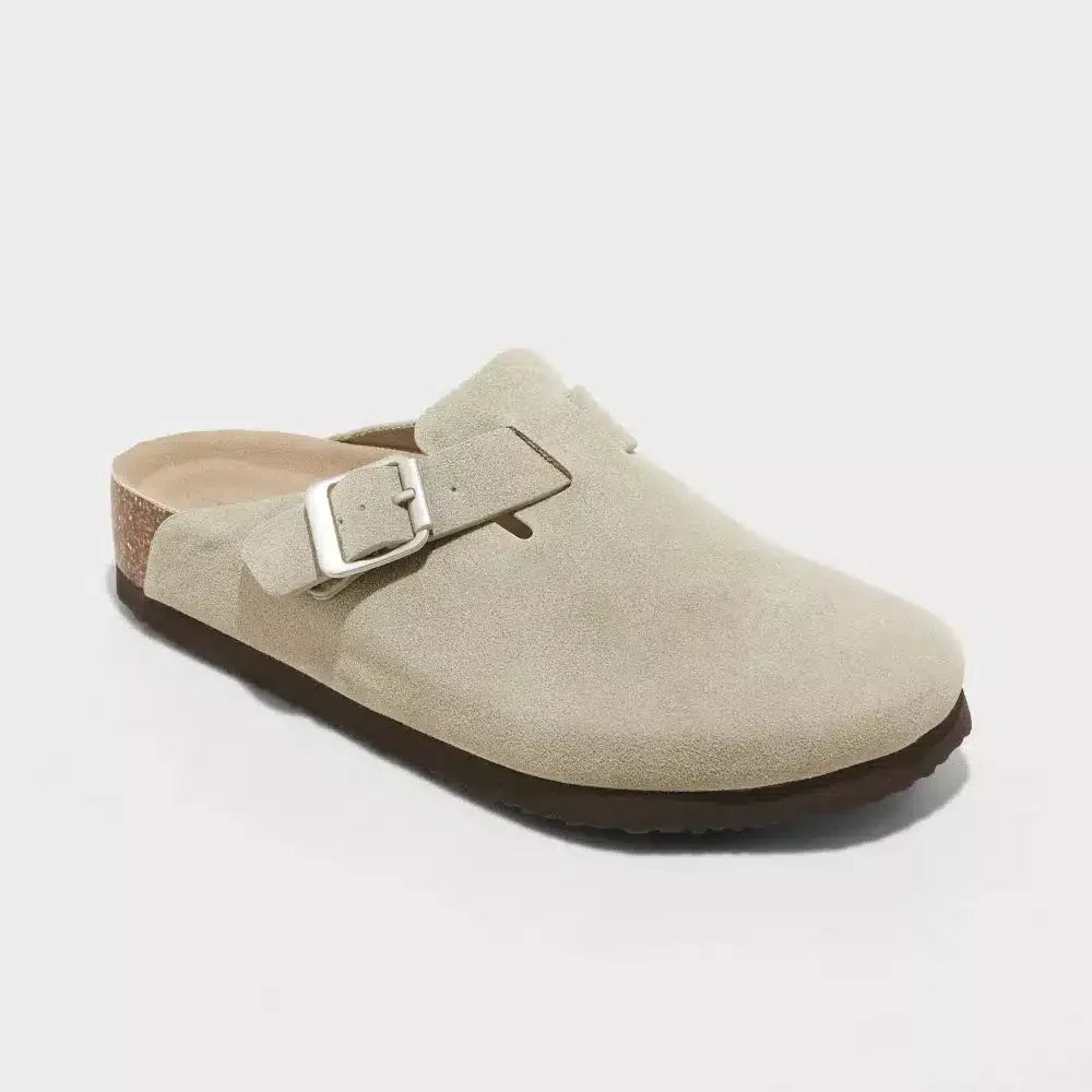 Zoccoli unisex Birkenstock Boston in pelle scamosciata comodi