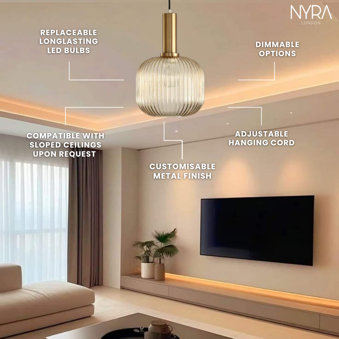 Lumira - Hanglamp van gekleurd glas voor een stijlvolle sfeer