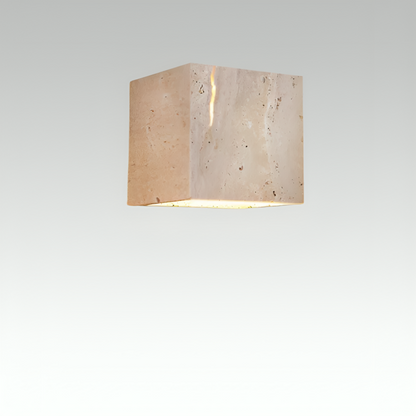 Stonelux - Applique Murale LED Rectangulaire en Travertin
