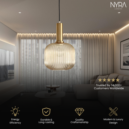 Lumira - Hanglamp van gekleurd glas voor een stijlvolle sfeer