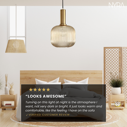 Lumira - Hanglamp van gekleurd glas voor een stijlvolle sfeer