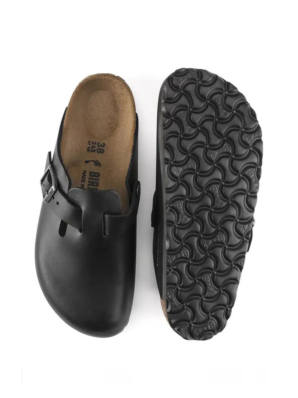 Zoccoli Birkenstock Boston unisex - Nero 