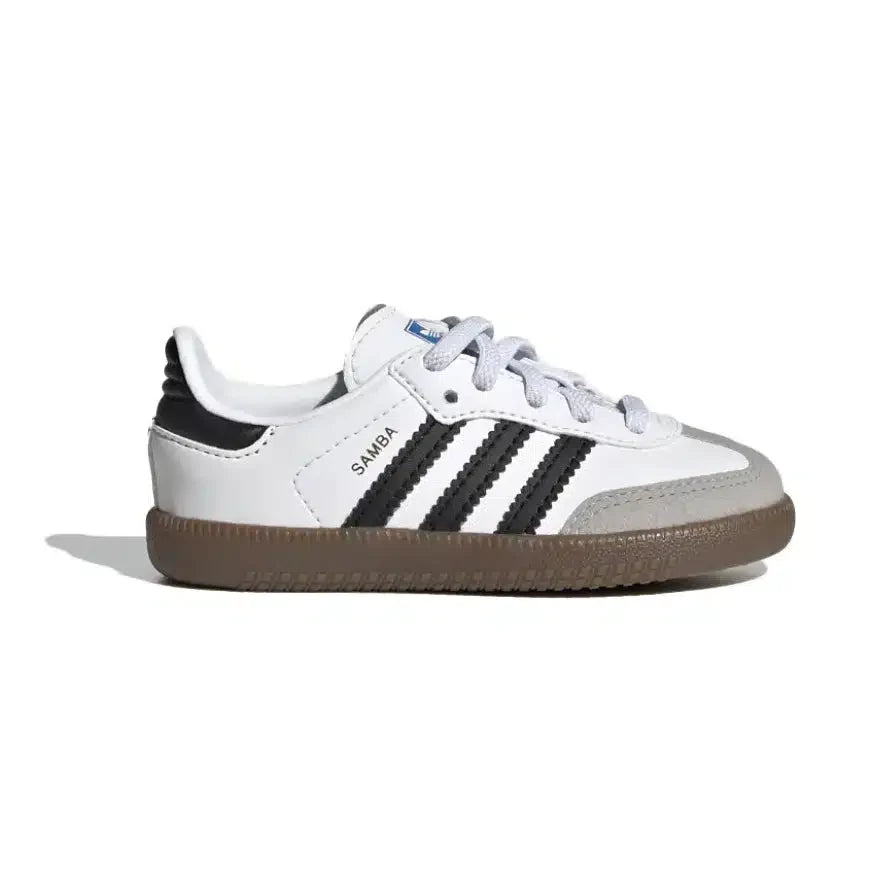 Adidas Samba Kids Wit en Zwart met Bruine Zool
