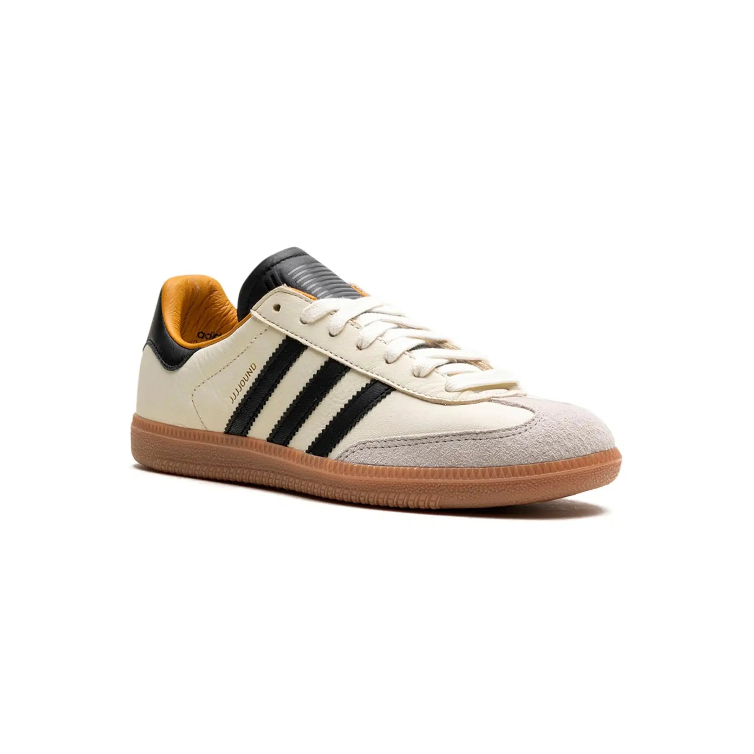 Adidas Samba JJJJound wit en zwart met bruine zool