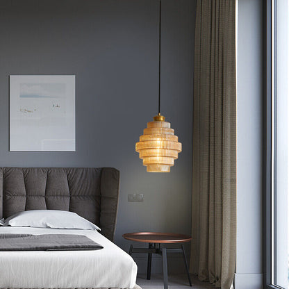 Aurelia – Luxe messing design plafondlamp met glazen kap