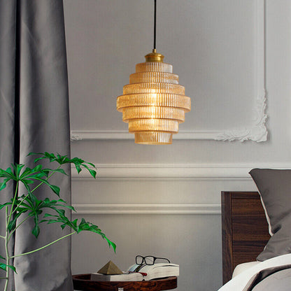 Aurelia – Luxe messing design plafondlamp met glazen kap